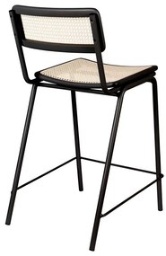 Fekete-natúr színű bárszék szett 2 db-os 93,5 cm Jort – Zuiver