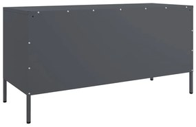 antracitszürke acél TV-szekrény 100,5 x 39 x 50,5 cm