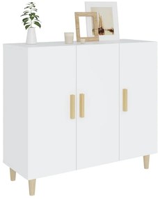 fehér szerelt fa tálalószekrény 90 x 34 x 80 cm