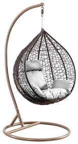 Függőfotel 115x105x195cm barna Babilon-S-Brown