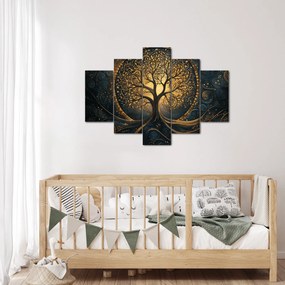 Kép – Arany aurájú fa (150x105 cm)