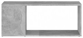 betonszürke szerelt fa TV-szekrény 80 x 24 x 32 cm