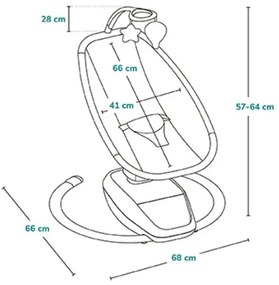 Lionelo - Babahinta dallammal OLIVIA Bézs natúr + távirányító