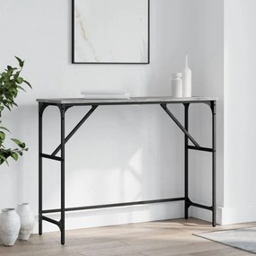 szürke sonoma színű szerelt fa tálalóasztal 100x32x75 cm