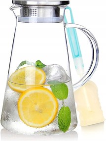 Üveg kancsó és fedél gyógynövényes italokhoz 2L