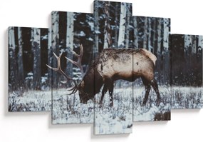 Kép - szarvas télen (150x105 cm)