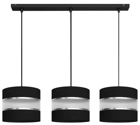 Csillár zsinóron HELEN 3xE27/15W/230V fekete