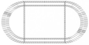 horganyzott vas gabion magaságyás 200x100x50 cm