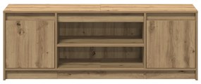 TV Szekrény LED világítással Artisan Tölgy 139,5x34x50 cm, Műszakilag Készült Fából