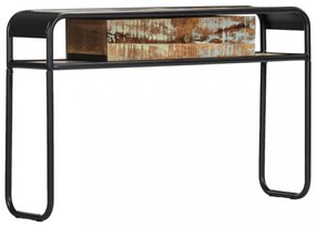 tömör újrahasznosított fa tálalóasztal 118 x 30 x 75 cm