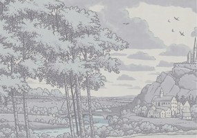 Fotótapéta Flizelin Fali szett Mese táj 208x146 ragasztóval