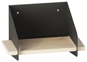 Fali polc Short Arm - Fekete