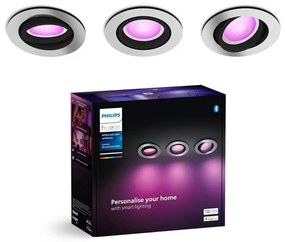 Philips - KÉSZLET 3xLED RGBW Dimmelhető függesztett mennyezeti lámpa Hue CENTURA 1xGU10/4,2W/230V