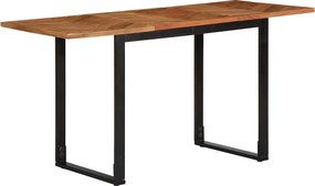 vidaXL tömör akácfa fa étkezőasztal 140 x 70 x 75 cm