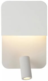 Lucide 79200/08/31 - BOXER LED fali lámpa 5W/230V + 5W USB, fehér