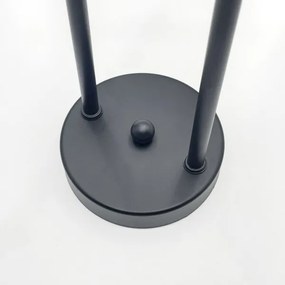 Brilagi - MALIVA felületre szerelhető csillár 4xE14/15W/230V fekete/füstszínű