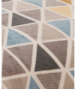 Szürke egyszemélyes mikroplüss ágyneműhuzat 140x200 cm Triangulo – My House