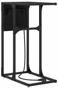 Éjjeli asztal Musta tammi 41.5 x 26 x 60.5 cm Faanyag