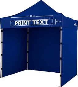 Összecsukható pavilon saját reklámnyomással, SUPER modell - 2x2 - Kék