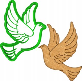 Forma LyukasztĂł MĂ©zeskalĂĄcs kiszĂșrĂł Keksz ĂldozĂĄs Galamb MadĂĄr Jobb 9cm