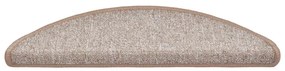 30 db világosbarna lépcsőszőnyeg 56x17x3 cm