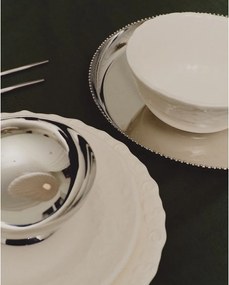 Ezüstszínű rozsdamentes acél szervírozó tálka szett 2 db-os Nirela – Kave Home