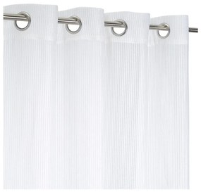 Fehér lenkeverék fényáteresztő függöny 140x260 cm Fifties – Casa Selección