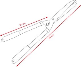 AVENBERG Frederick Nagy kerti olló - 59 cm