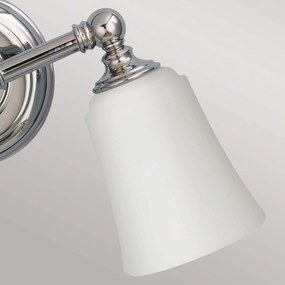 Feiss glamour klasszikus tükör világítás huguenot lake fehér króm elsfe-hugolake2bath IP44