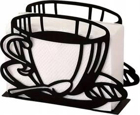 Szalvétatartó Állvány Szalvétatartó Fekete Fém Dikom Tartó Kávéscsésze