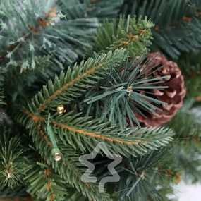Karácsonyi koszorú Díszített 50 LED 60 cm