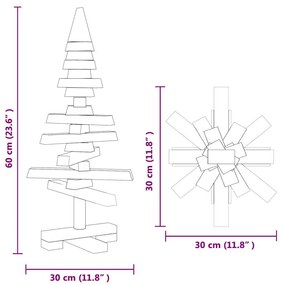 tömör fenyő karácsonyfa dekorációnak 60 cm