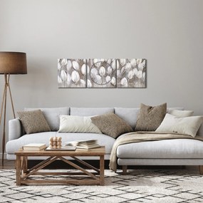 Kép - Strukturált tulipánok (órával) (90x30 cm)