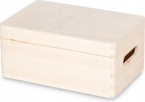 Fa Doboz Tároló Doboz Fogantyúkkal 30x20