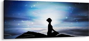 Meditáló nő képe (120x50 cm)