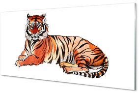 Üvegképek festett tigris 100x50 cm 2 fogas