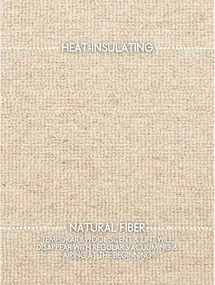 Bézs kézi szövésű gyapjú kerek szőnyeg ø 160 cm Puristic Knots – Elle Decoration