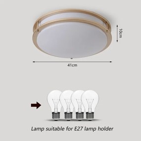 Brilagi - Mennyezeti lámpa ELARO 4xE27/40W/230V átm. 41 cm arany