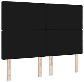 Fejtámla Kristály Gomb Párnázott Fekete 140 cm Bársony