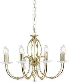Elstead Lighting AEGEAN AG8-POL-BRASS Csillár 8x60W/E14