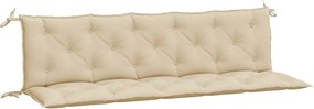 vidaXL 2 db bézs oxford szövet kerti padpárna 180 x 50 x 7 cm