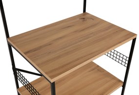 Konyhai polc Anemon - Fekete, Pine