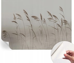 Öntapadós tapéta Fali furnér 3D hatás Fű a köd között 208x146 cm