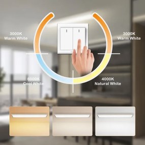 Brilagi - LED fürdőszobai lámpatest FRAME LED/50W/230V 3000/4000/6000K 120x30 IP44