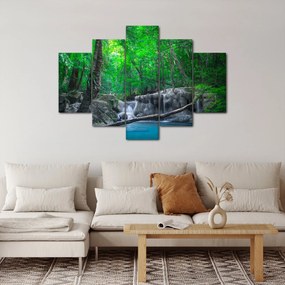 Kép - Erawan vízesés, Kanchanaburi, Thaiföld (150x105 cm)