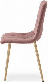 Rózsaszín bársonyszék LIBRA CLOUD ROSE
