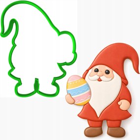 Húsvéti Forma Mézeskalács lyukasztó Húsvéti törpe manó 12cm