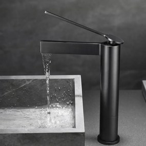 AREZZO design ELEGANT magasított mosdócsaptelep, gun metal
