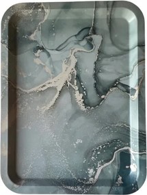 Dekoratív Tálaló Tálca Fém Smukee