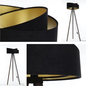 Állólámpa GALAXY 1xE27/60W/230V fekete/barna